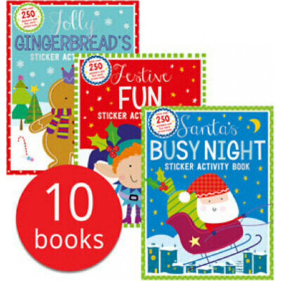 My Festive Sticker Activity Book Collection - 10 Books