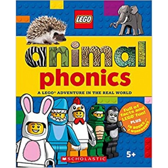 LEGO Animal Phonics Collection - 10 Books with 2 Workbooks
