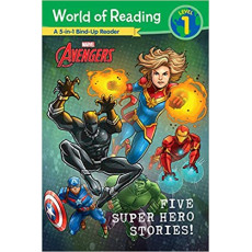Marvel Avengers 5-in-1 Bind-Up Reader: Five Super Hero Stories! (World of Reading Level 1)