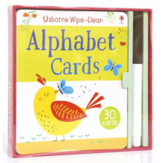 Usborne Wipe-Clean: Alphabet Cards (Including 30 Cards)