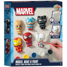 Marvel Mould and Paint Set (5 Paints, Paint Brush, Plaster and Mould Tray)