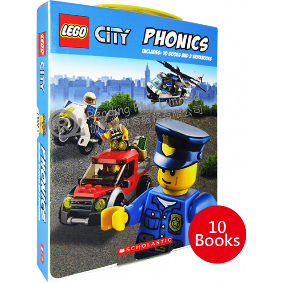 LEGO City Phonics Collection - 12 Books (including 10 Books and 2 Workbooks)