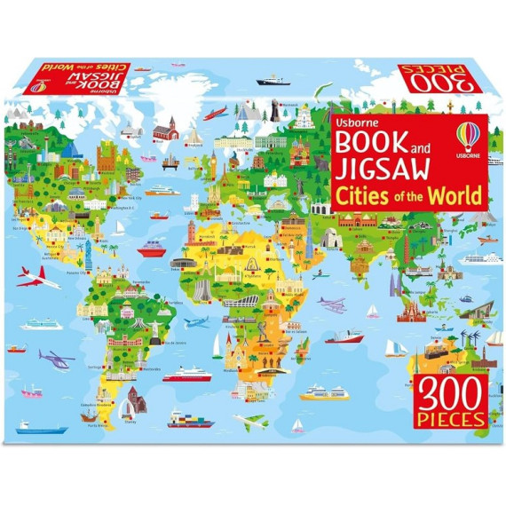 Usborne Book and Jigsaw: Cities of the World (300塊) (拼圖尺寸：59cm x 40cm)